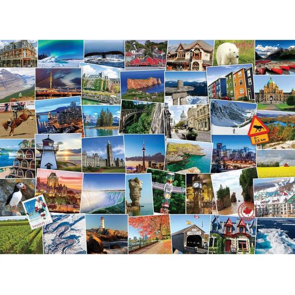 1000 pieces puzzle: Globe-trotter: Canada - EuroG-6000-0780
