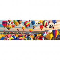 1000-piece Panoramic Puzzle: Balloon Takeoff