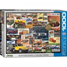 Puzzle de 1000 piezas: Colección de anuncios: Jeep