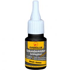 Everglue colle cyano noir résistant aux impacts viscosité élevée 20g flacon de dosage