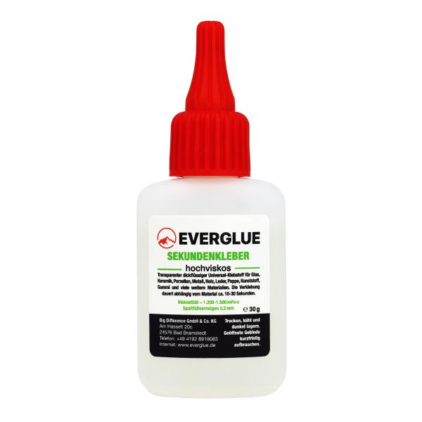 Everglue colle cyano cyanoacrylate viscosité élevée 30g flacon de dosage - 650082