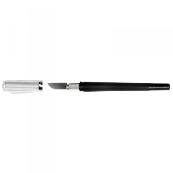 K3 Pen Knife, Light Duty Round Handle with Safety Cap (Carded) - EXL16003