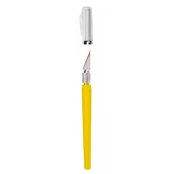 K40 Pocket Clip-on Knife with Twist-off Cap, Jaune(Carded) - EXL16046