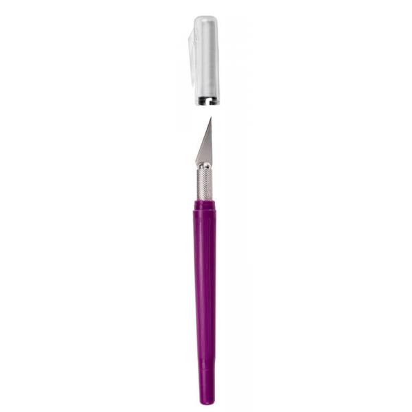 K40 Pocket Clip-on Knife with Twist-off Cap, Violet(Carded) - EXL16045