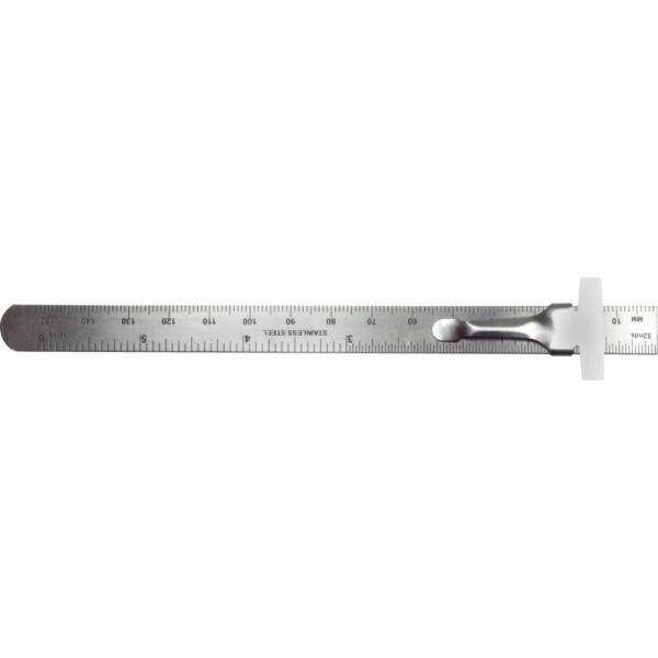 6in Stainless Steel Ruler (Carded) - EXL55677