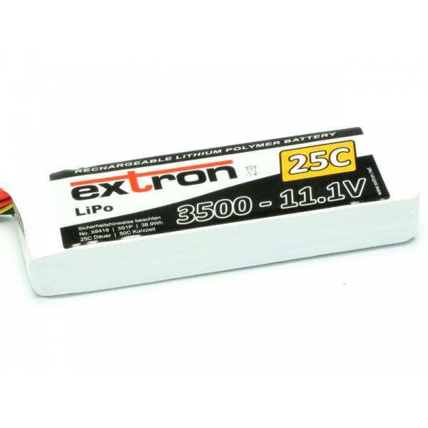 Accu LiPo Extron X2 3500 - 11,1v (25C - 50C) - Extron - X6419