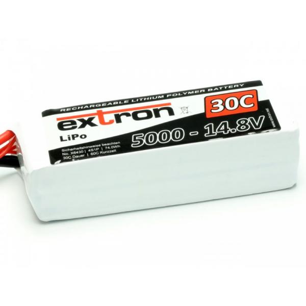 Accu LiPo Extron X2 5000 - 14,8v (30C/60C) - Extron - X6430