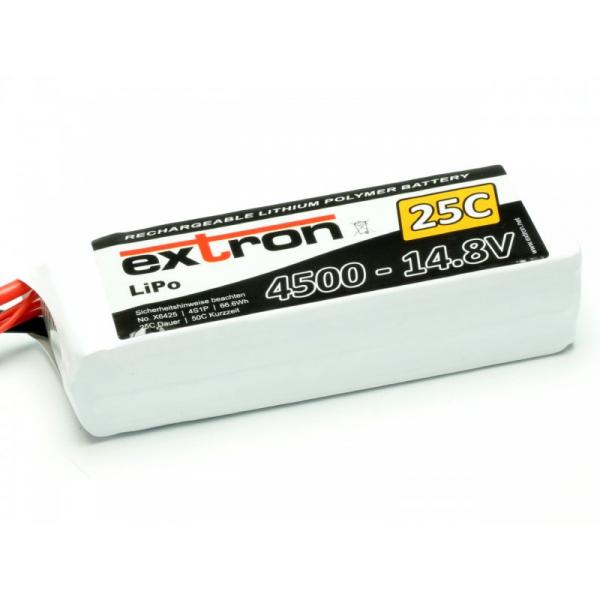 Accu LiPo Extron X2 4500 - 14,8v (25C - 50C) - Extron - X6425
