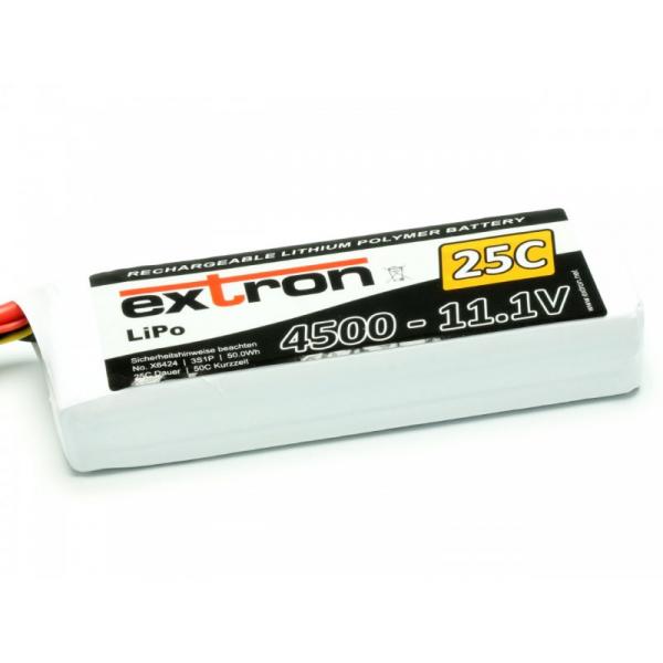 Accu LiPo Extron X2 4500 - 11,1v (25C - 50C) - Extron - X6424