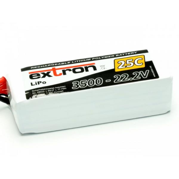 Accu LiPo Extron X2 3500 - 22,2v (25C - 50C) - Extron - X6422