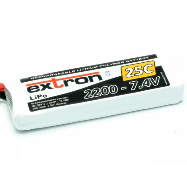 Accu LiPo Extron X2 2200 - 7,4v (25C - 50C) - Extron - X6412