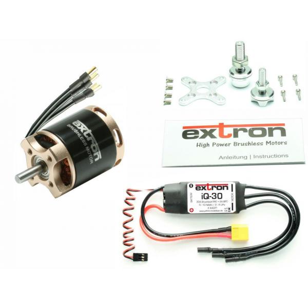 Moteur Brushless EXTRON 2220-16 (980KV) Combo Set + Controleur IQ-30 - X4060