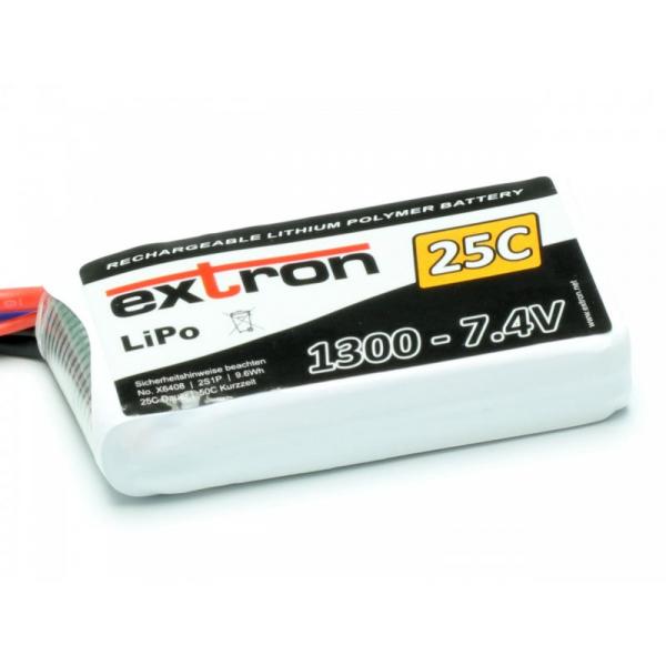 Accu LiPo Extron X2 1300 - 7,4v (25C - 50C) - Extron - X6408
