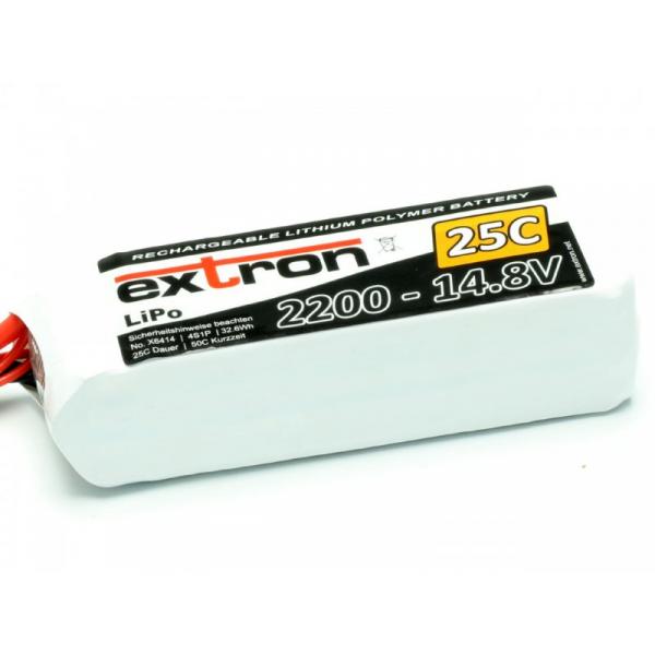 Accu LiPo Extron X2 2200 - 14,8v (25C - 50C) - Extron - X6414