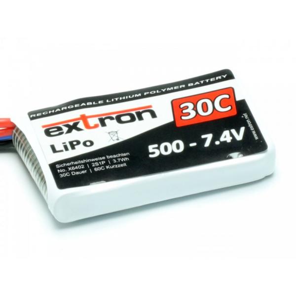 Accu LiPo Extron X2 500 - 7,4v (30C - 60C) - Extron - X6402