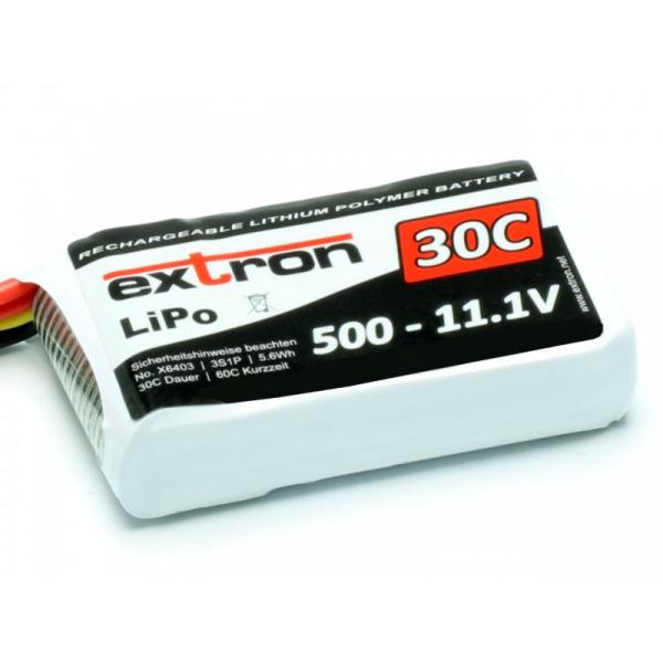Accu LiPo Extron X2 500 - 11,1v (30C - 60C) - Extron - X6403
