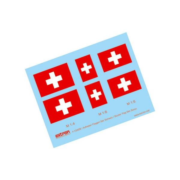 Set autocollant drapeau suisse - Extron - X3429