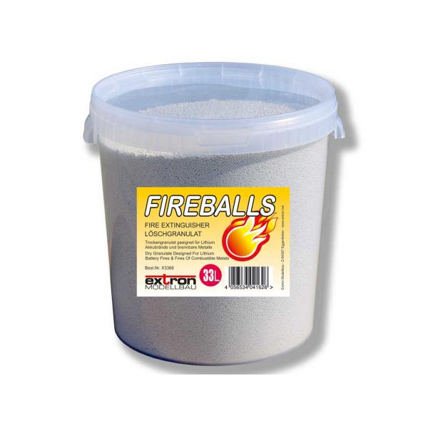 FIREBALLS Fire Extinguishing Pearls for Lithium batteries - 33 Liter - X3366
