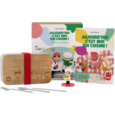 Coffret livre et figurine pour conteuse à histoires : Aujourd'hui c'est moi qui cuisine