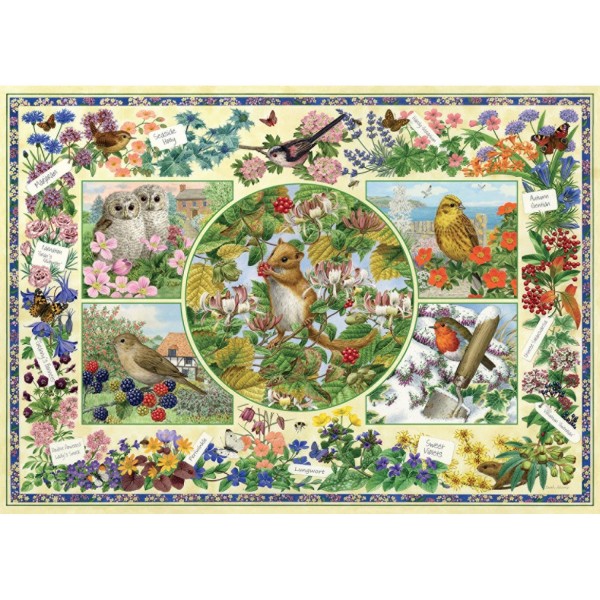 Puzzle 1000 pièces : The Country Garden - Diset-11131
