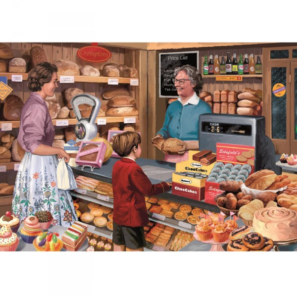 Puzzle 1000 pièces : La Boulangerie de Mme Crompton - Diset-11123