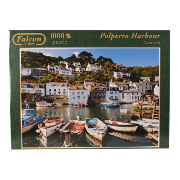 Puzzle 1000 pièces - Port de Polperro : Village anglais - Diset-611046