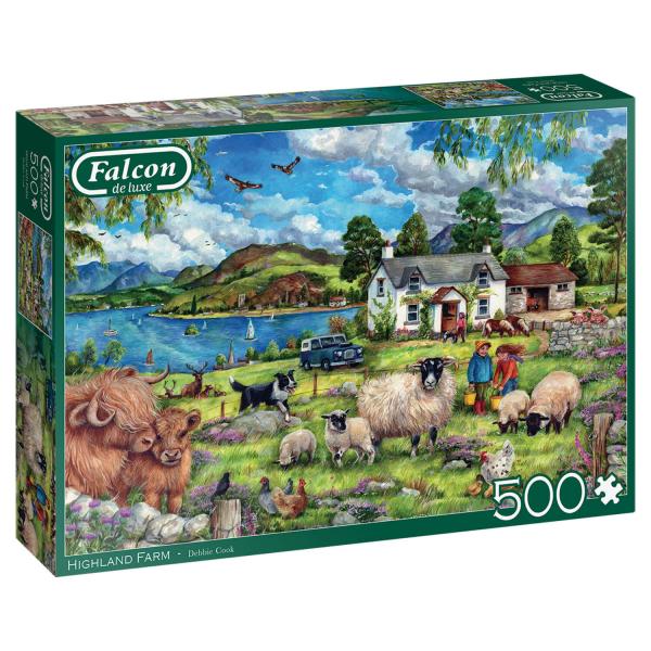 500 Teile Puzzle: Hochlandfarm - Diset-11332