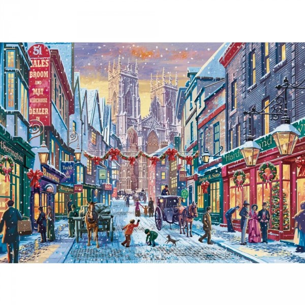 1000 pieces puzzle: Christmas in York - Diset-11277