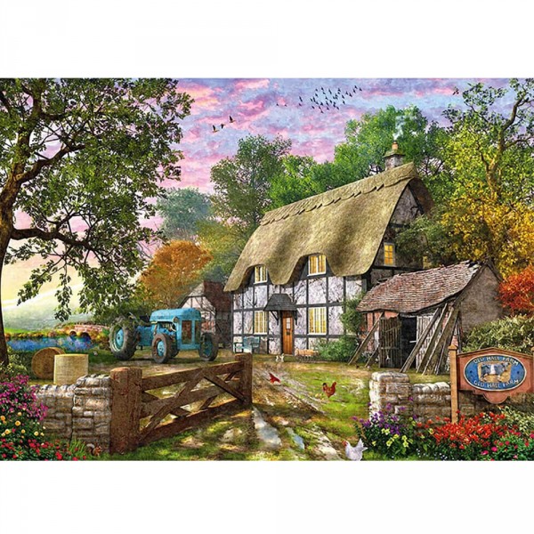1000 pieces puzzle: The farmer's house - Diset-11278