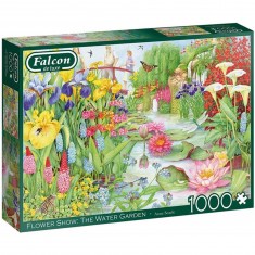 1000 Teile Puzzle: Blumenschau: Der Wassergarten