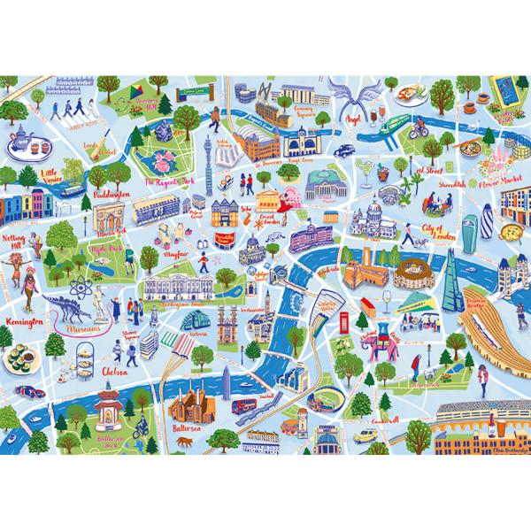 Puzzle de 1000 piezas: Turismo en Londres - Falcon-11355