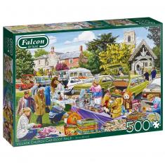 Puzzle 500 pièces : Village Church Car Boot Sale