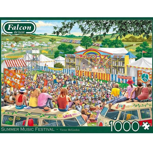 Puzzle 1000 pièces : Festival de musique d'été - Diset-11304