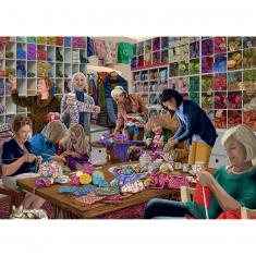 1000 piece puzzle : The Knitting Club  