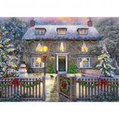 1000 pieces puzzle : The Christmas Cottage 