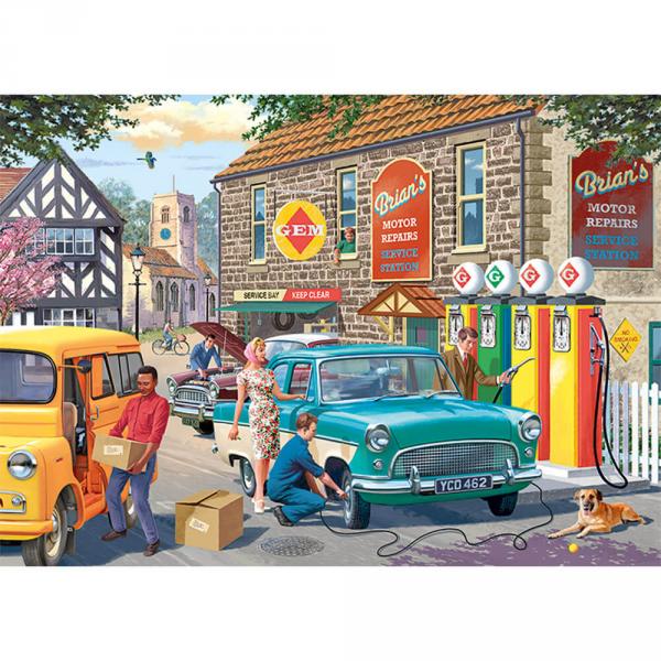 1000 pieces puzzle : The Petrol Station  - Diset-11321