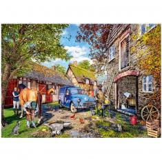 1000 piece puzzle : the blacksmith's house