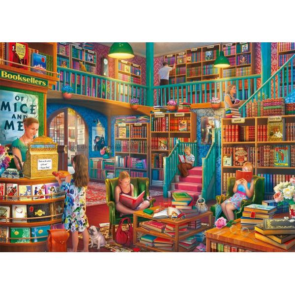 1000 pieces puzzle: An afternoon at the library - Diset-11267