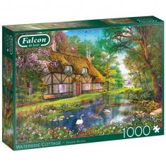 Puzzle 1000 pièces :  Chalet au bord de l'eau