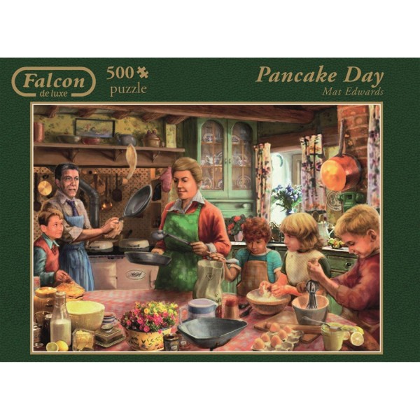 Puzzle 500 pièces : Pancake Day - Diset-611114