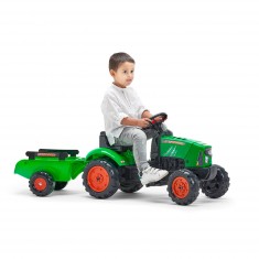 Supercharger pedal tractor with trailer and opening hood