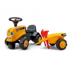 Porteur tracteur JCB avec remorque