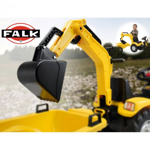 Accessoire pour Tracteurs à pédales  Excavatrice jaune - Falk-995010