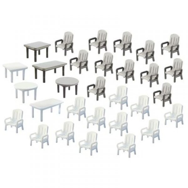 Chaises+tables de jardin Faller HO - Faller-180439