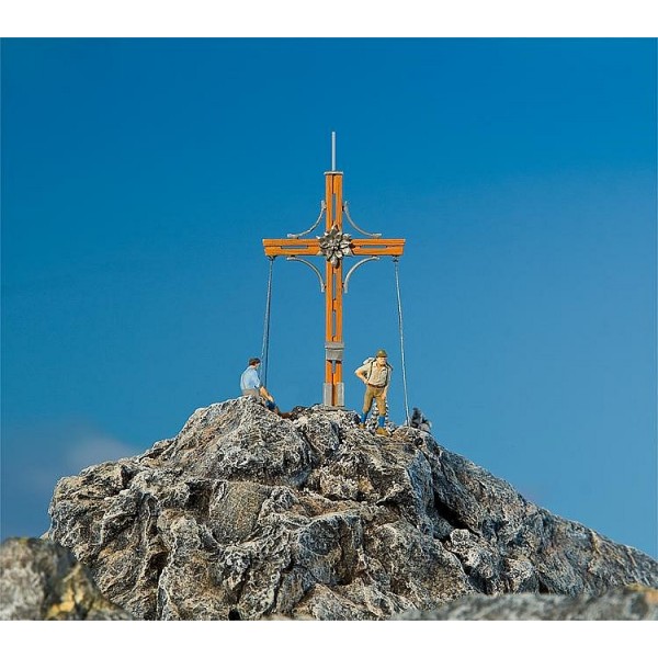 Modélisme HO : Accessoires de décor : Croix de sommet avec pic de montagne - Faller-180547