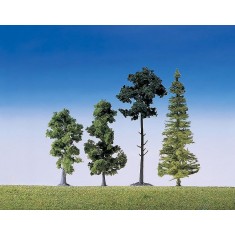 Modélisme : Végétation : Assortiment de 15 arbres de forêt