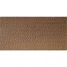HO-Modell: Wandplatte: Rotbrauner Sandstein
