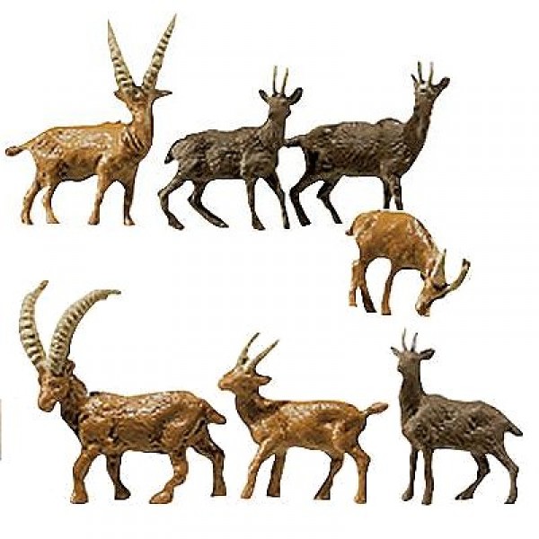 HO model: Figures: Chamois and ibex set - Faller-154009