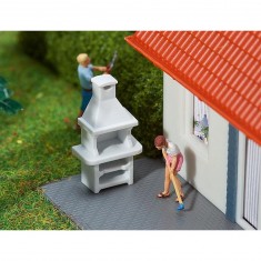 Modell HO: Dekoratives Zubehör: 2 Gartengrills
