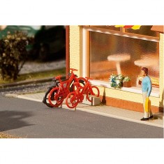Fabricación de Maquetas HO: Accesorios decorativos: 8 bicicletas